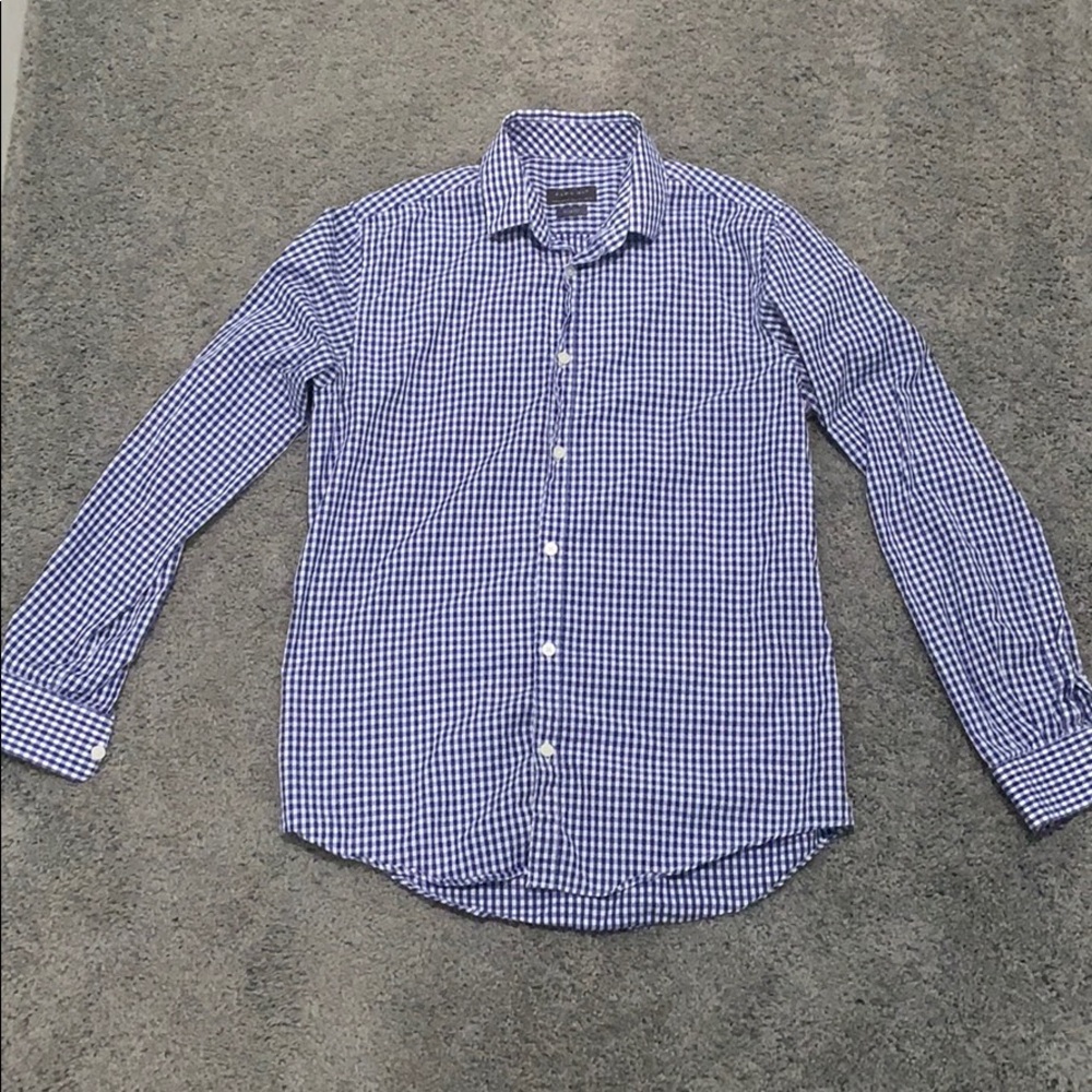 Zara Man Plaid button down long sleeve
